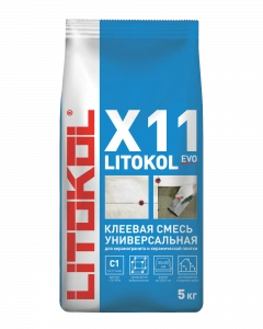 Купить Клей для плитки Litokol X11 EVO усиленный 5 кг оптом в Москве от производителя