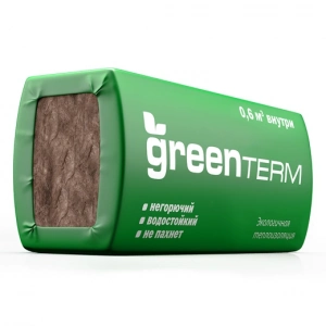 Купить Мин. Изоляция GreenTERM TS 037 Aquastatik 1230х610х100 (8шт/6,002 м.кв/0,6 м.куб) оптом в Москве от производителя