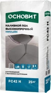 Купить Наливной пол Основит Ниплайн FС42 высокопрочный 25 кг оптом в Москве от производителя