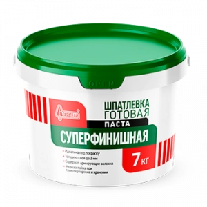 Купить Шпаклевка готовая суперфинишная Старатели, 7 кг оптом в Москве от производителя