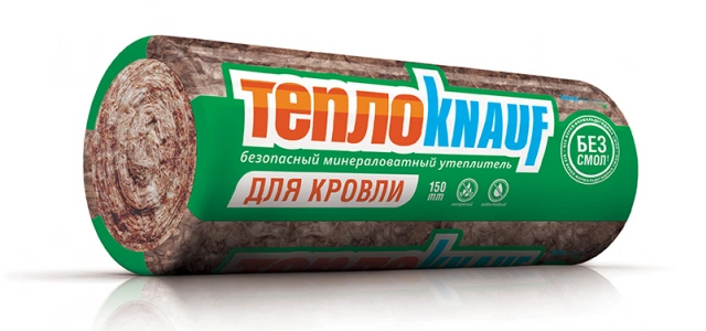 Купить ТЕПЛОКНАУФ для КРОВЛИ Термо Ролл 037 (150х1220х5500) (6,7м2=1,007м3) оптом в Москве от производителя