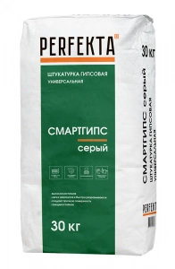 Купить Штукатурка Гипсовая «СмартГипс» Перфекта серая, 30 кг оптом в Москве от производителя