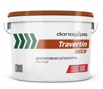 Купить DANOGIPS Travertin Deco Декоративная штукатурка 15 кг (33шт/под) оптом в Москве от производителя