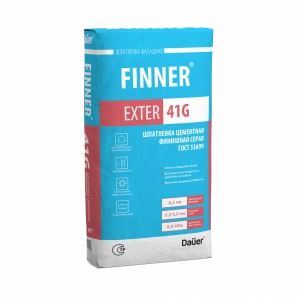 Купить Dauer FINNER EXTER 41 G Шпатлевка цементная финишная серая 20 кг оптом в Москве от производителя