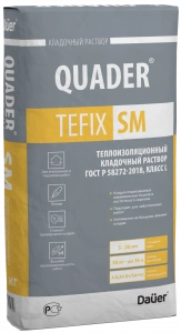 Купить Dauer QUADER TEFIX SM Кладочный раствор теплоизоляционный 30 кг оптом в Москве от производителя