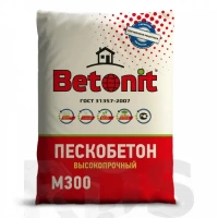 Купить Цемент М-300 Betonit (Бетонит) 40 кг оптом в Москве от производителя