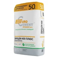 Купить Евроцемент М400 серый Д20 50 кг оптом в Москве от производителя