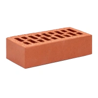 Купить Кирпич фасадный клинкерный пустотелый Керамин М200 красный гладкий 250×120×65 мм оптом в Москве от производителя