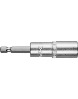 Купить 26396-13 Бита KRAFTOOL «EXPERT» с торцовой головкой, удлиненная, Cr-V, хвостовик E 1/4», 13мм оптом в Москве от производителя