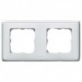 Купить 773652 Рамка 2 поста Cariva белый оптом в Москве от производителя