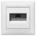 Купить 774238  Розетка комп. RJ45x1 в р.кат5e VALENA(белый) монтаж на винтах оптом в Москве от производителя