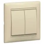 Купить 774305 Выключатель двухклавишный Valena сл.кость оптом в Москве от производителя