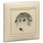 Купить 774320 Розетка 2конт + земля Valena сл.кость оптом в Москве от производителя