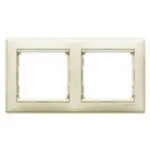 Купить 774352 Рамка горизонтальная 2поста Valena сл.кость оптом в Москве от производителя