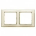 Купить 774352 Рамка горизонтальная 2поста Valena сл.кость оптом в Москве от производителя