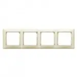 Купить 774354 Рамка горизонтальная 4поста Valena сл.кость оптом в Москве от производителя