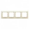 Купить 774354 Рамка горизонтальная 4поста Valena сл.кость оптом в Москве от производителя