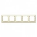 Купить 774355 Рамка горизонтальная 5пост Valena сл.кость оптом в Москве от производителя