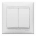 Купить 774405 Выключатель 2-клавишный Valena белый оптом в Москве от производителя