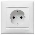 Купить 774420 Розетка 2К+З немецкий ст. Valena белый оптом в Москве от производителя