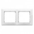 Купить 774452 Рамка горизонтальная 2поста Valena белый оптом в Москве от производителя