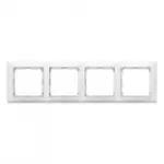 Купить 774454 Рамка горизонтальная 4поста Valena белый оптом в Москве от производителя