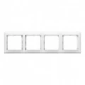 Купить 774454 Рамка горизонтальная 4поста Valena белый оптом в Москве от производителя