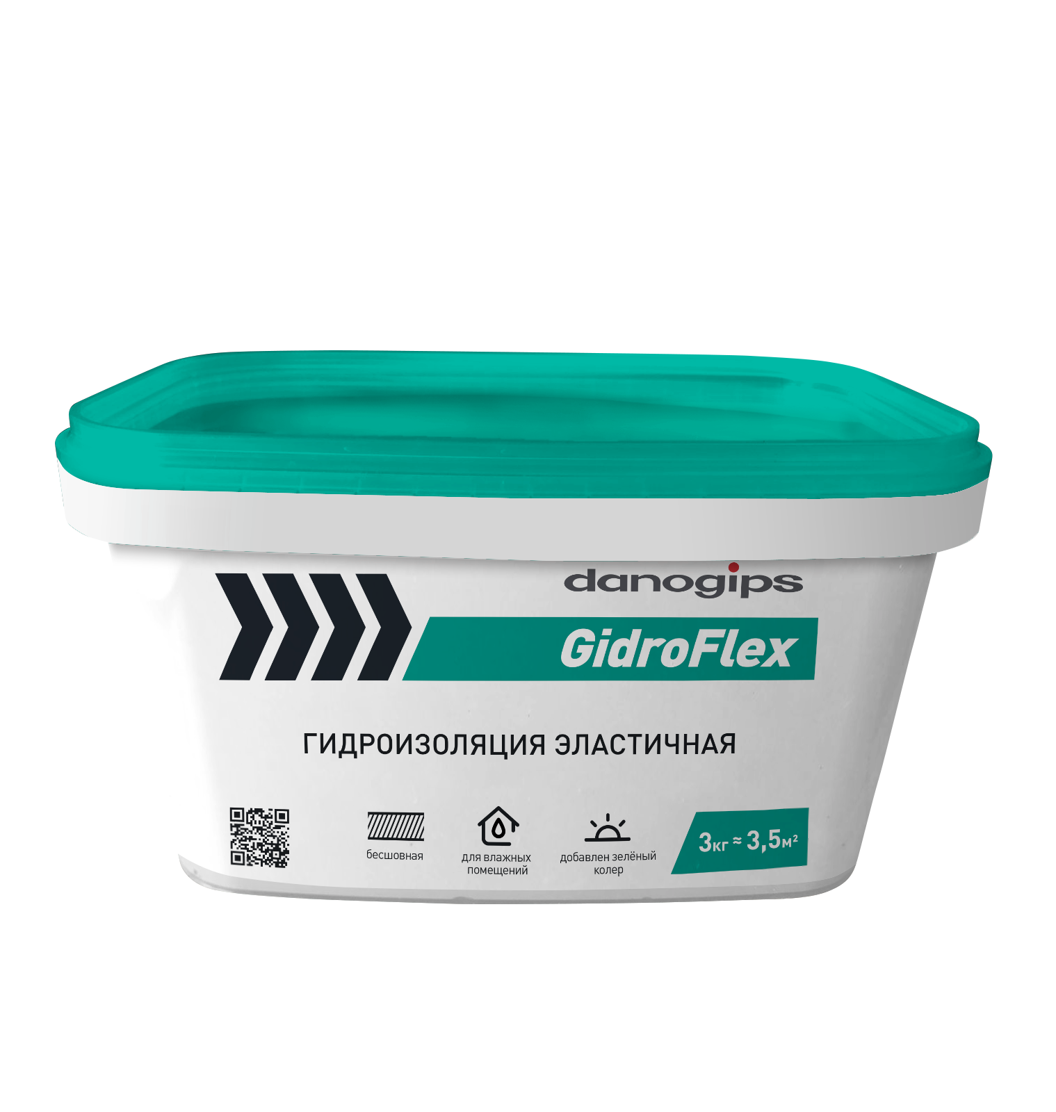 Купить Гидроизоляция эластичная DANOGIPS GidroFlex 3 кг оптом в Москве от производителя