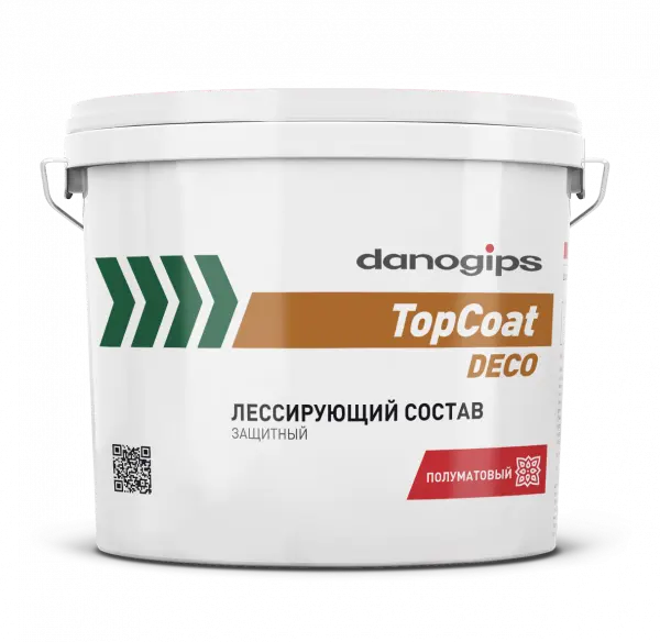 Купить DANOGIPS TopCoat Deco Защитно-декоративный лессирующий состав (гельбаза) 1 кг (240шт/под) оптом в Москве от производителя