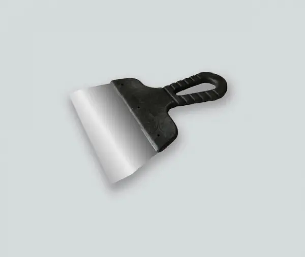 Купить DECOR Шпатель с черной ручкой нерж.сталь 80 мм (50шт/уп) 311-0080 оптом в Москве от производителя