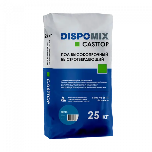 Купить Пол высокопрочный быстротвердеющий DISPOMIX Casttop FL215 голубой, 25 кг оптом в Москве от производителя