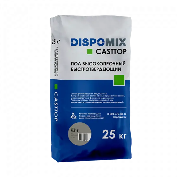 Купить Пол высокопрочный быстротвердеющий DISPOMIX Casttop FL215 натуральный, 25 кг оптом в Москве от производителя