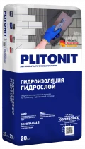 Купить PLITONIT ГидроСлой (ГидроСтена) Гидроизоляция жесткая обмазочная 20 кг  (48шт/подд.) оптом в Москве от производителя