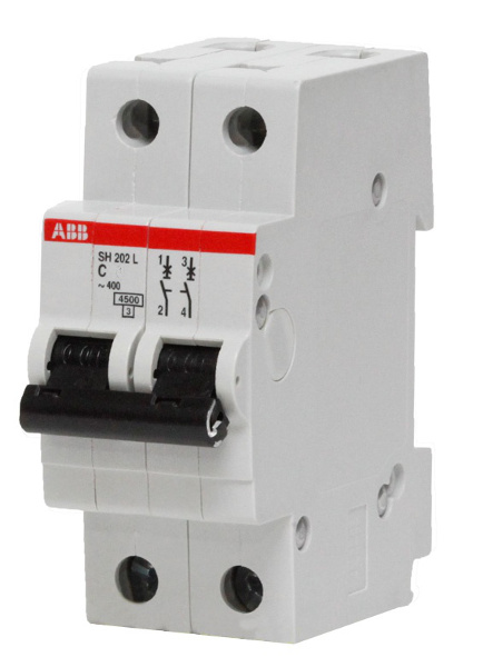 Купить SH202L/С20  АВВ Автоматический выключатель 2п 20А 4,5кА (харС) оптом в Москве от производителя