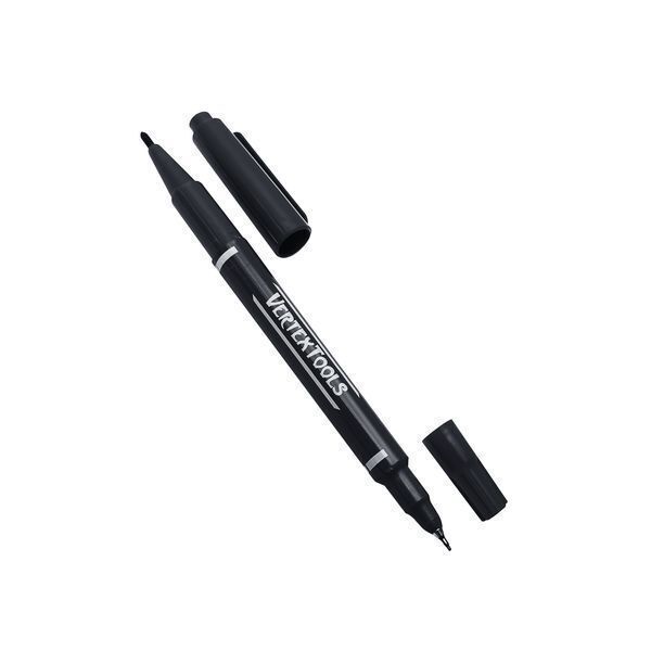 Купить VERTEXTOOLS МАРКЕР ПЕРМАНЕНТНЫЙ СТРОИТ.ЧЕРНЫЙ двух-нний (00010-01) оптом в Москве от производителя