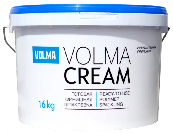 Купить Готовая полимерная финишная шпаклевка Волма Volma Cream  16кг оптом в Москве от производителя