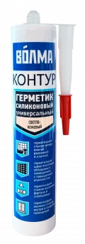 Купить ВОЛМА Контур Герметик силиконовый универсальный  290мл светло-бежевый оптом в Москве от производителя