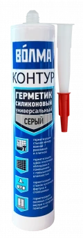 Купить ВОЛМА Контур Герметик силиконовый универсальный  290мл серый оптом в Москве от производителя