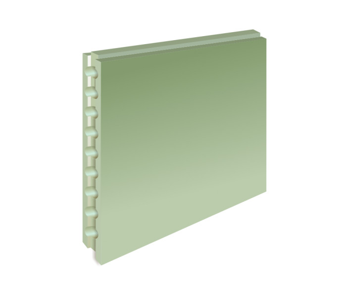 Купить Плита пазогребневая Волма пустотелая влагостойкая 667х500х80 оптом в Москве от производителя