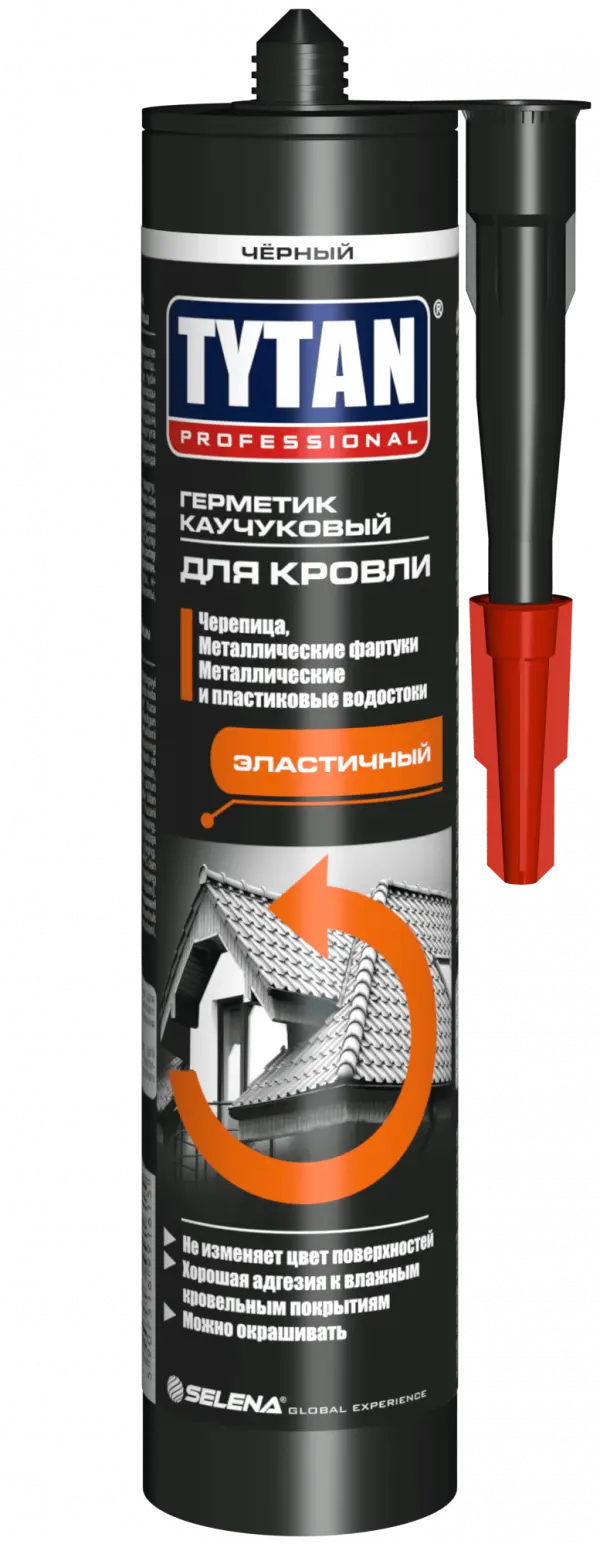Купить TYTAN PROFESSIONAL Герметик кровельный коричневый 310 мл. каучуковый оптом в Москве от производителя