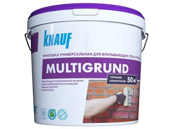 Купить Грунтовка универсальная Кнауф-Мультигрунд F (Мороз) для впитывающих оснований, 10 кг оптом в Москве от производителя
