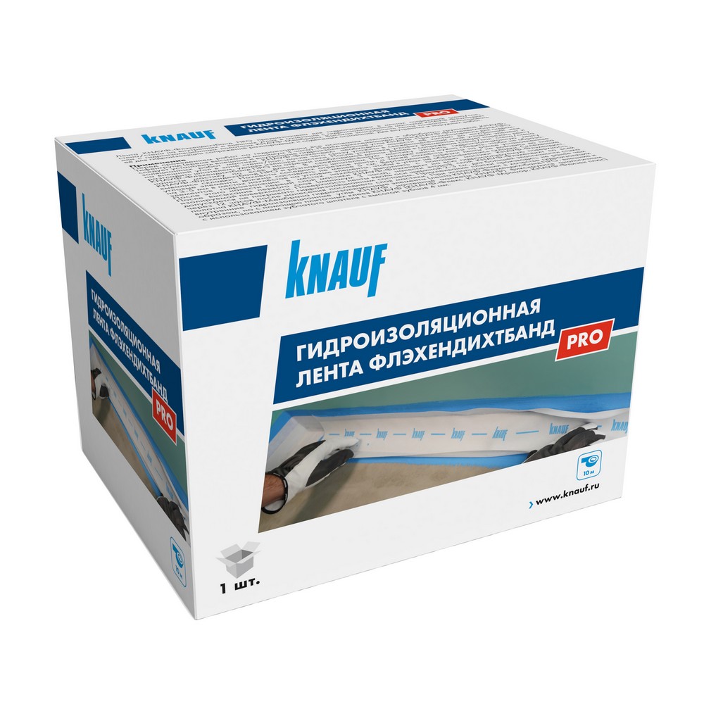 Купить Лента гидроизоляционная сетчатая 10000х120/70 КНАУФ-Флэхендихтбанд оптом в Москве от производителя
