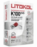 Купить Клей для плитки Litokol Hyperflex K100 Белый 20 кг оптом в Москве от производителя