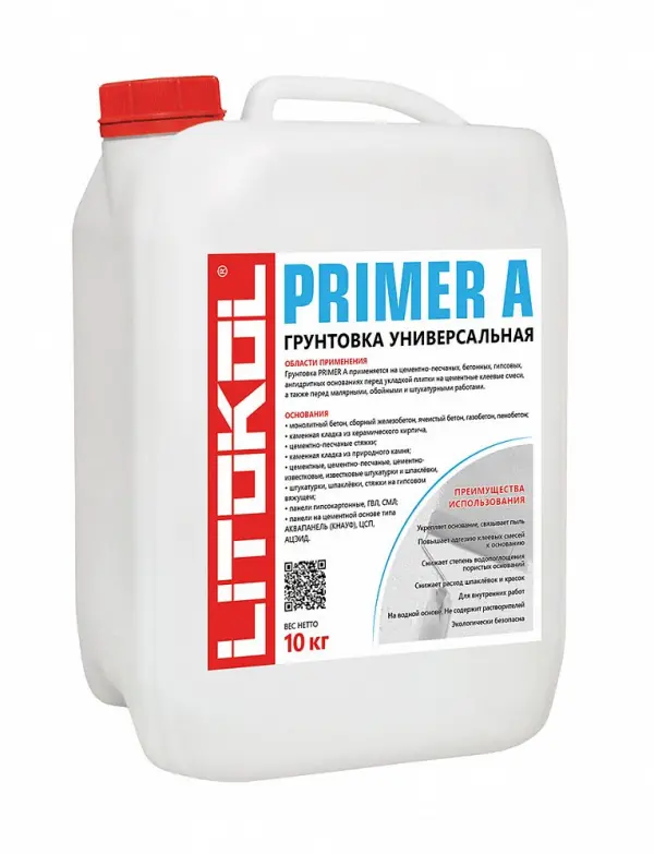 Купить Литокол PRIMER A Грунтовка универсальная 10 кг оптом в Москве от производителя