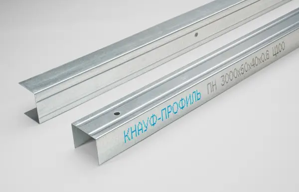 Купить Профиль направляющий Кнауф  ПН-2 50х40х3000 мм (0,60 мм) оптом в Москве от производителя