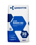Купить ЦЕМЕНТУМ Клей для плитки Basic 60, С0Т 25 кг (56шт/под) оптом в Москве от производителя