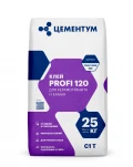 Купить ЦЕМЕНТУМ Клей для плитки Profi 120, С1Т 25 кг (56шт/под) оптом в Москве от производителя