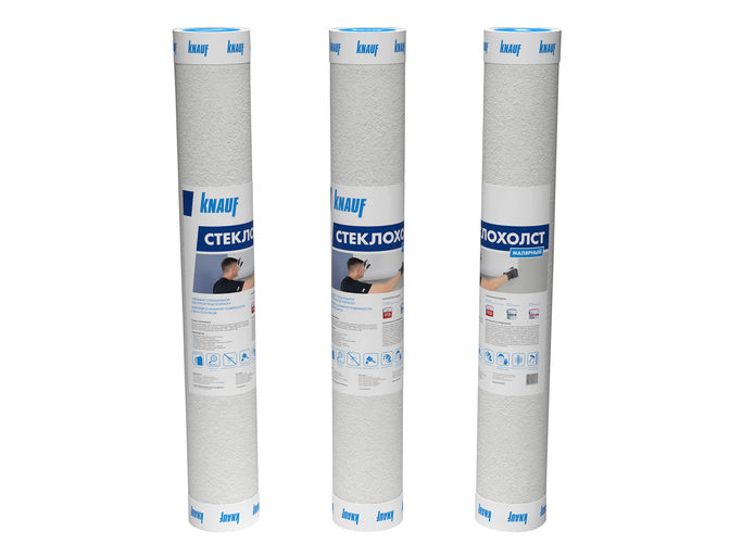 Купить КНАУФ Стеклохолст малярный 35 г/м2   1х 50м оптом в Москве от производителя