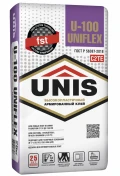 Купить Клей плиточный высокоэластичный Юнис UNIFLEX U-100, 25 кг оптом в Москве от производителя
