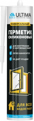 Купить Ultima U герметик силиконовый универсальный белый,280мл оптом в Москве от производителя